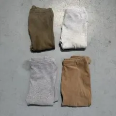 ベビー服 子供服 長ズボン 80 90サイズ 4枚まとめ売り 膝破れあり