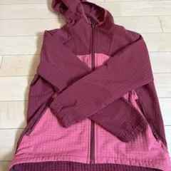 フード付きウィンドブレーカー ワインレッド×ピンク　ワークマン
