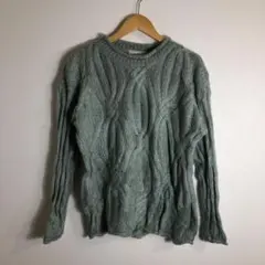 90s vintage セーター ミントグリーン EXPRESS TRICOT
