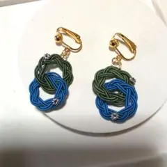 水引　二重輪イヤリング♡