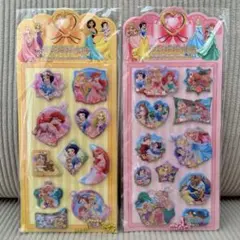 ディズニープリンセス ウォーターシール 2枚セット