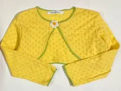 familiar 90cm春夏　編み込みカーディガン