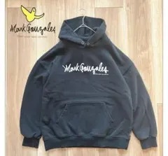 k186【大特価】マークゴンザレス　ロゴパーカー　裏毛　ブラック　M スケーター
