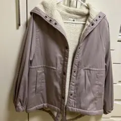 フ－ド付きコート