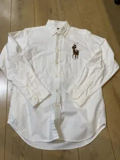 Ralph Lauren ホワイトシャツ Mサイズ 定番 ポロポニー レディースのサムネイル