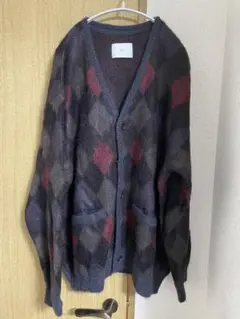 stein Kid Mohair Argyle Cardigan yokeのサムネイル