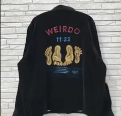 WEIRD ウィアード　ブルゾン　ブラック　刺繍　ベロア　XL 最終値下げのサムネイル
