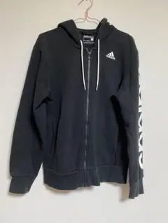 adidas アディダス ジップパーカー ブラック Lのサムネイル