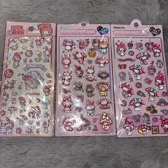 ボンボンドロップシール 風 ぷくぷくシール サンリオ シナモン キティ クロミ