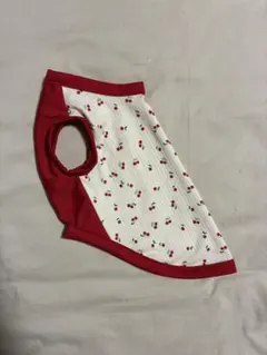 犬服 ハンドメイド M トイプーチワワ小型犬 春夏 チェリー柄タンクトップ