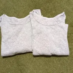 ユニクロ 肌着 110 グレー　2枚セット