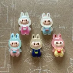 ♡ ラブブ ♡ デコ パーツ 5個セット ♡