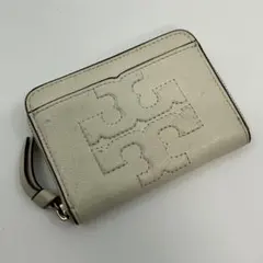 トリーバーチ コインケース 財布 小銭入れ有 レザー ベージュ 男女可