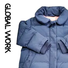 【100～110cm】GLOBAL WORK　ダウンジャケット　ネイビー