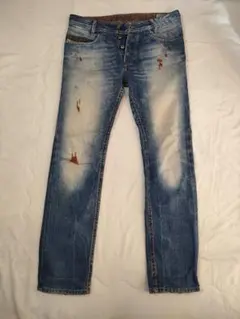 DIESEL denim y2k archive ダメージ加工 イタリア製 色落