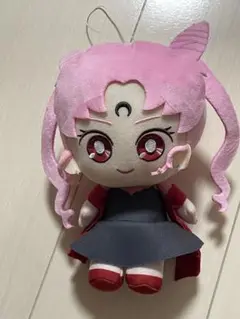 セーラームーン　おすわりぬいぐるみ　ブラックレディ　ちびうさ