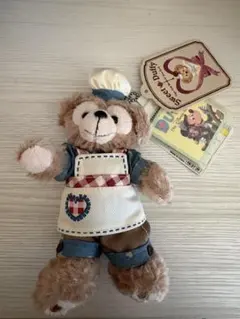 ディズニー　ダッフィー　ぬいぐるみバッジ　2014バレンタイン