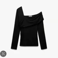 ZARA アシンメトリートップス XS