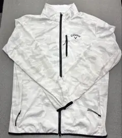 Callaway ウインドブレーカー 白 迷彩柄 ゴルフウェア　3L