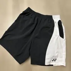 YONEX バドミントン・ソフトテニス用パンツ Lサイズ ブラック/ホワイト
