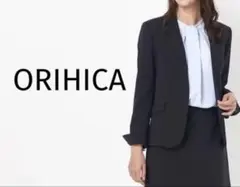 ORIHICAオリヒカ◆テーラードジャケットLネイビーストライプ