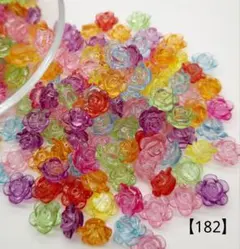 【182】フラワーアクリルビーズ 12㎜ 100個 350円