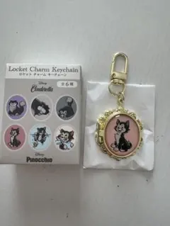ディズニー　シークレット　ロケットチャームキーチェーン　フィガロ