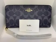 コーチ　長財布　デニムマルチ