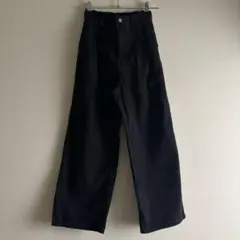 GU kids デニムワイドパンツ