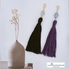 ❖4459❖　タッセルキーホルダー　2個セット