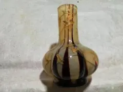 ♪時代ガラス一輪挿し キズ 高蒔絵