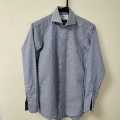 ORIHICA チェック柄 長袖ワイシャツ S