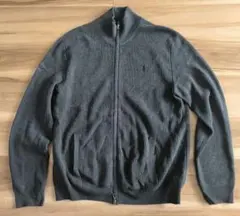 ポロラルフローレン　グレー ジップアップ セーター
