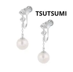 TSUTSUMI ジュエリーツツミ　K10 WG 淡水パールイヤリングのサムネイル