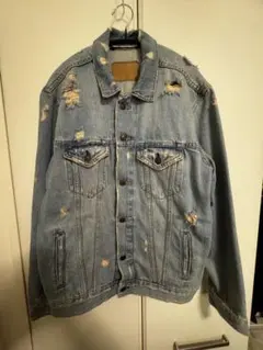 ZARA ダメージデニムジャケット Mサイズ