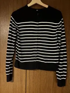 UNIQLO UVカットボーダークルーネックカーディガン