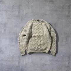 90s Carraig Donn アランニット ネップ Lのサムネイル