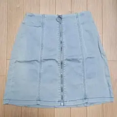 GU ライトブルー タイトスカート