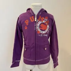 【新品】PUMA ガールズ 110～120cm パーカー パープル