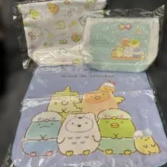キャラクターグッズ 3点セット ポーチ・タオル すみっコぐらし　最終値下げ❗️