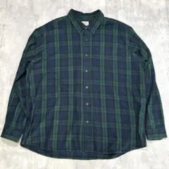 L.L.Bean ブラックウォッチ フランネルシャツ XXL ビッグサイズ