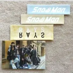 Snow Man RAYS CD購入特典 ステッカーシール 集合 ロゴ 4枚 ⑰