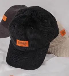 UNIVERSAL OVERALL/ブランドロゴ コーデュロイ キャップ