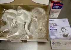 Pigeon さく乳器（手動）2個＋母乳フリーザーパックアダプター１個