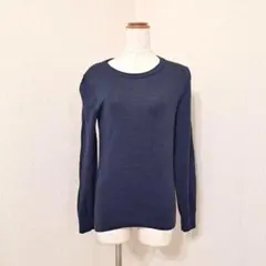 ギャップ　ウールニット　プルオーバー　セーター　長袖　薄手　シンプル　無地　S