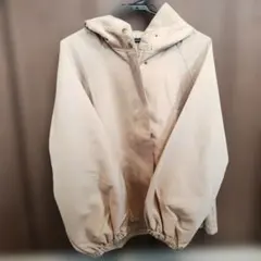 ベージュ フード付き マウンテンパーカー