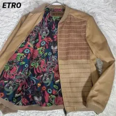 希少　60万　エトロ　イントレチャート　ラムレザー　シルクペイズリー　ライダース 2026年最新】Etro メンズ レザージャケット・ライダースの人気アイテム