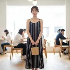 ✨ストライプ キャミワンピース M~Lサイズ