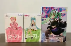 初音ミク　FIGURIZMα Punk！桜ミク　ぬーすと　フィギュア　3点セット