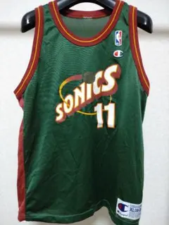 NBA】ナイキ スーパーソニックス No40 ケンプ ユニフォーム 2XL相当